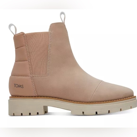 Toms Shoes - TOMS Women Skylar Pull-On Lug-Sole Chelsea Booties Size 7.5